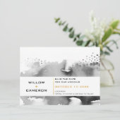 Save The Date ENREGISTRER LA DATE moderne minimum aquarelle or n (Debout devant)