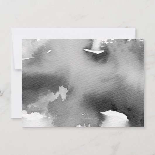 Save The Date ENREGISTRER LA DATE moderne minimum aquarelle or n (Dos)