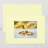 Save The Date Enregistrer la date/or mariage b et (Devant / Derrière)