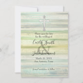 Save The Date Enregistrer la date Pearly Cross Soft Cool couleur (Devant)