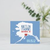 Save The Date Enregistrer la date - Personnalisable - Alaska (Debout devant)