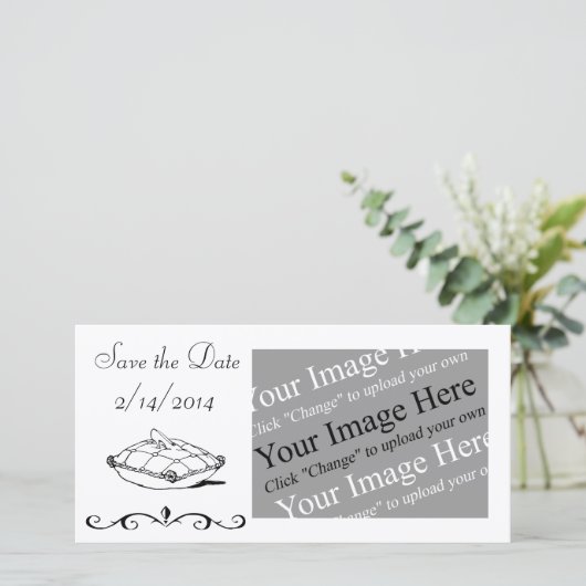 Save The Date Enregistrer la date Personnalisable Cendrillon Car (Debout devant)