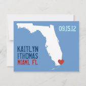 Save The Date Enregistrer la date - Personnalisable - Floride (Devant)