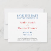 Save The Date Enregistrer la date - Personnalisable - Floride (Dos)