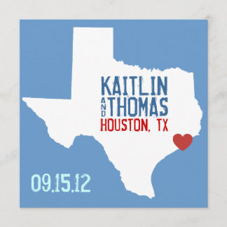 Save The Date Enregistrer la date - Personnalisable - Texas