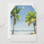 Save The Date Enregistrer la date Photo Bagage Tropical Balise (Dos)