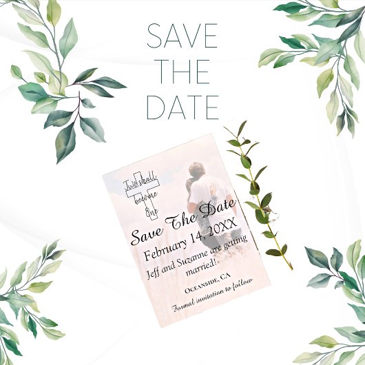 Save The Date Enregistrer la date Photo Christian Mariage Faire-
