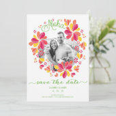 Save The Date Enregistrer la date - Photo, Tropical, Hawaiian, Î (Debout devant)