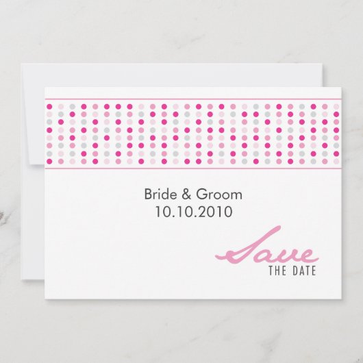 Save The Date Enregistrer La Date - Points (Devant)