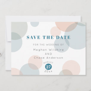 Save The Date Enregistrer la date Points Whimsical Pastel Confet