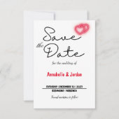 Save The Date Enregistrer la date pour le mariage (Devant)