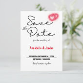 Save The Date Enregistrer la date pour le mariage (Debout devant)