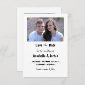 Save The Date Enregistrer la date pour le mariage (Devant / Derrière)
