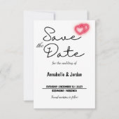 Save The Date Enregistrer la date pour le mariage (Devant)