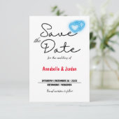 Save The Date Enregistrer la date pour le mariage (Debout devant)