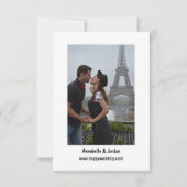 Save The Date Enregistrer la date pour le mariage (Dos)