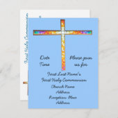 Save The Date Enregistrer la date - Première Communion sainte (g (Devant / Derrière)