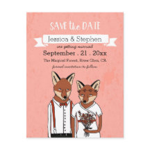 Enregistrer la date - Renards amoureux