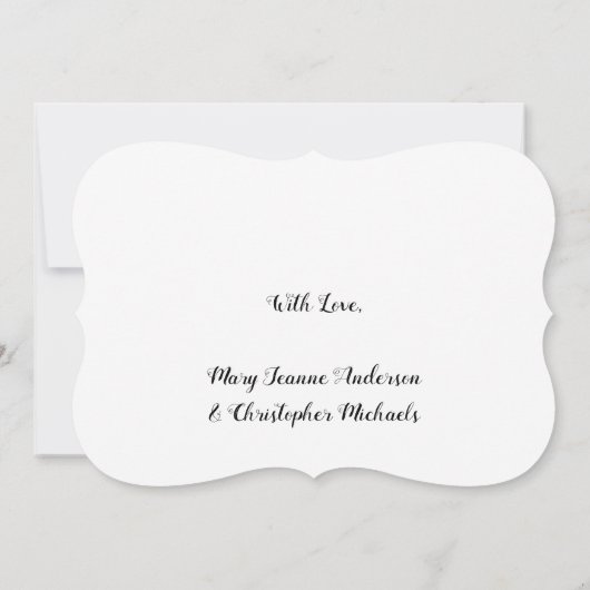 Save The Date Enregistrer La Date Ruban Gold Script Wedding Part (Dos)