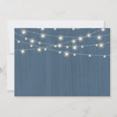 Save The Date Enregistrer la date Rustic Blue Farmhouse Lights (Dos)