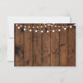 Save The Date Enregistrer La Date Rustic Lights Chalk Wood Éléga (Dos)