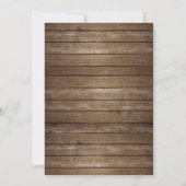 Save The Date Enregistrer la date Rustic Wood String Lights phot (Dos)
