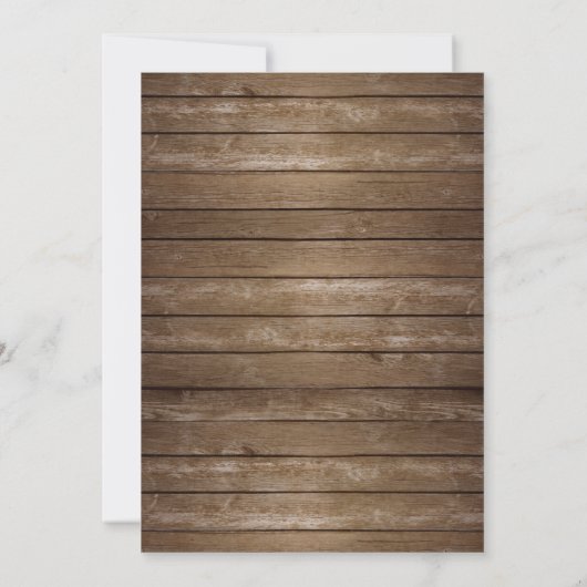 Save The Date Enregistrer la date Rustic Wood String Lights phot (Dos)