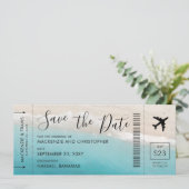 Save The Date Enregistrer la date Script Passe d'embarquement Tr (Debout devant)