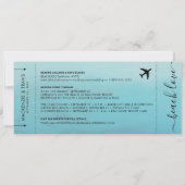 Save The Date Enregistrer la date Script Passe d'embarquement Tr (Dos)