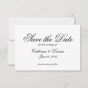 Save The Date Enregistrer la date Script simple - Libellé Décont