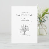 Save The Date Enregistrer la date simple mariage (Debout devant)