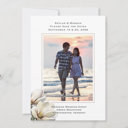 Save The Date Enregistrer la date Southern Magnolia (Devant)