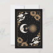 Save The Date Enregistrer La Date Tarot Sun Moon Aligner Les Car (Dos)