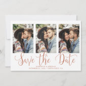 Save The Date Enregistrer la date Terracotta Motif Typographie P (Devant)