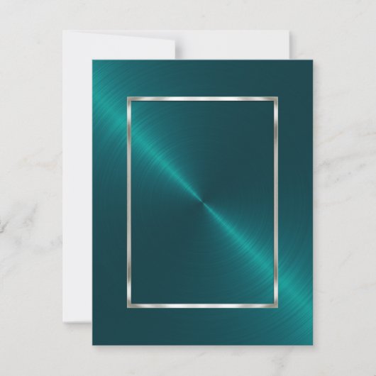 Save The Date Enregistrer la date Turquoise Shimmer (Devant)