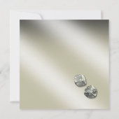 Save The Date Enregistrer la date Vegas Casino Chip | rouge arge (Dos)