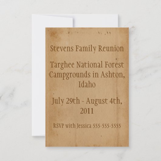 Save The Date Enregistrer la famille de dates Réunion (Dos)