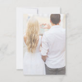 Save The Date Enregistrer la photo de date de mariage (Dos)