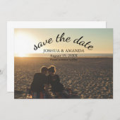 Save The Date Enregistrer la photo de date | Script romantique (Devant / Derrière)
