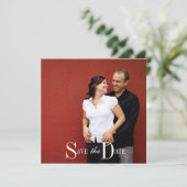 Save The Date Enregistrer la photo du Fiançailles date (Debout devant)