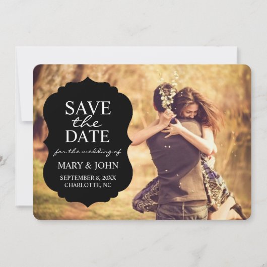 Save The Date Enregistrer l'annonce de date | Crest Enregistrer (Devant)