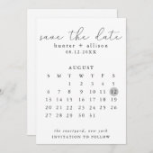 Save The Date Enregistrer Le Calendrier Date (Devant / Derrière)
