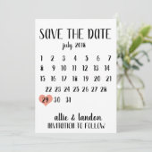 Save The Date Enregistrer Le Calendrier Date (Debout devant)