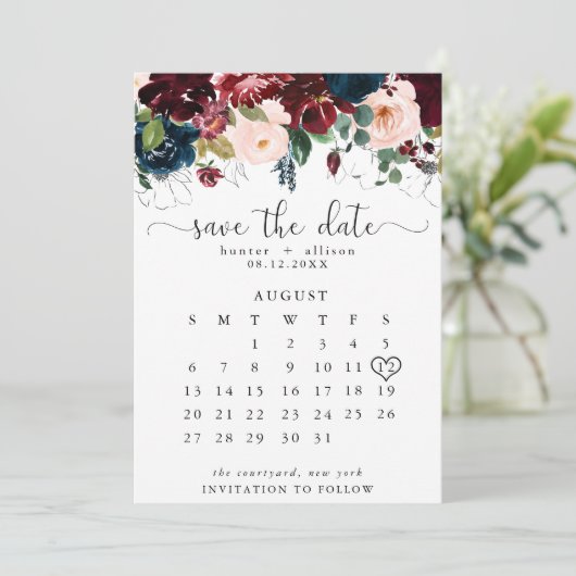 Save The Date Enregistrer Le Calendrier Date (Debout devant)