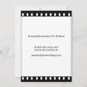 Save The Date Enregistrer Le Mariage Date Avec Un Thème Film Fil (Dos)