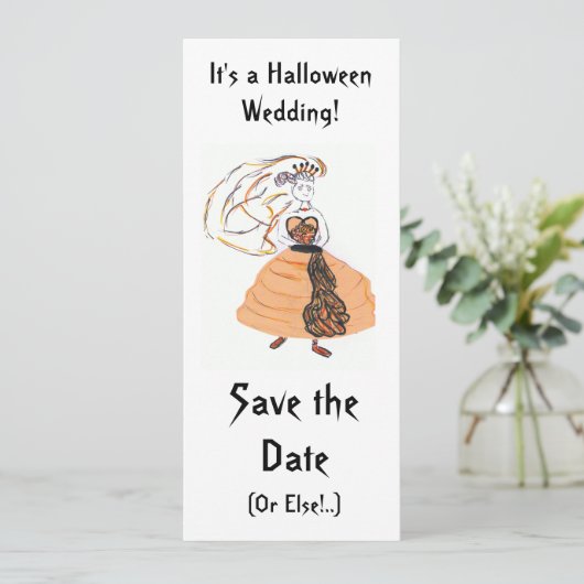 Save The Date Enregistrer le Mariage Date/Halloween (Debout devant)