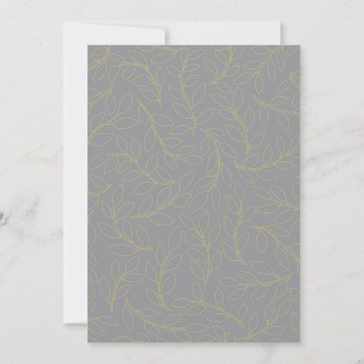 Save The Date Enregistrer Le Mariage Date | Motif gris moderne (Dos)