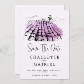 Save The Date Enregistrer le Mariage Date Winery (Devant / Derrière)