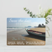 Save The Date Enregistrer le mariage de Date Beach (Debout devant)