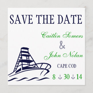 Save The Date Enregistrer le Mariage de date nautique